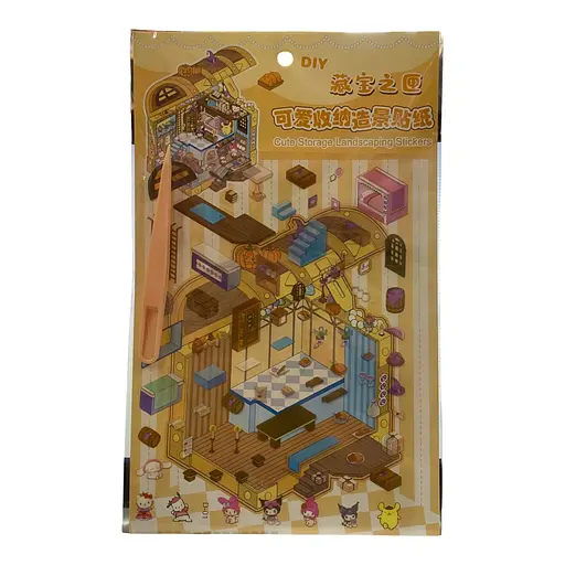 Набір 3D наліпок 2в1 румбокс Мелоді різні кольори (25-CH154)