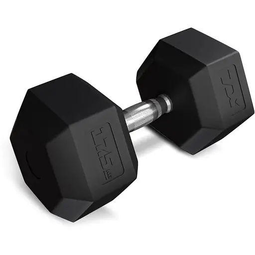 Гантеля шестигранная Trex Sport прорезиненная TX-175RD 17,5кг