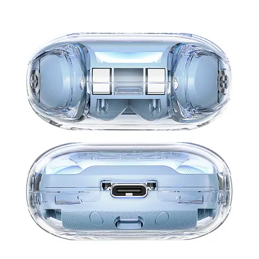 Навушники бездротові Acefast TWS T8 вакуумні блакитний - фото 6