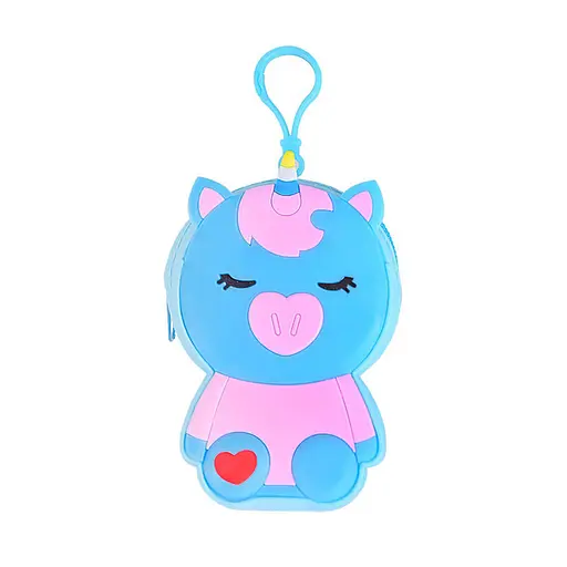 Дитячий гаманець-брелок "Єдиноріг" Bambi C44408, 8 х 11 х 3 см синій - фото 1