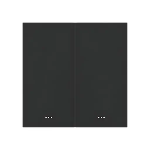 Розумний вимикач світла на 2 канали ZigBee Akubela SM-2G Black (00-00002832)