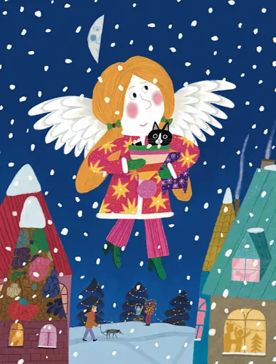 Книга Різдвяна шапка Янголинки. Книги-картинки. Автор - Грася Олійко (ВСЛ) - фото 6