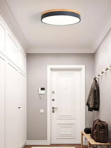 Потолочный светодиодный светильник Qamra Wood круглый 3000 K - 6500 K - фото 5