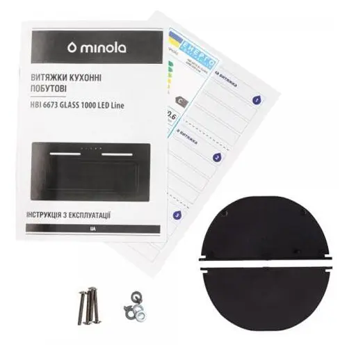 Вбудована витяжка Minola HBI 6673 WH GLASS 1000 LED Line - фото 10