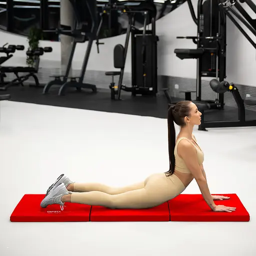 Мат гімнастичний Gymtek твердий 5 см червоний - фото 6