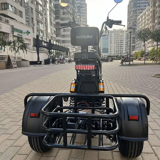 Трехколесный ситикоко EVOBIKE Grizzly X3 Pro с грузкой корзиной - фото 11