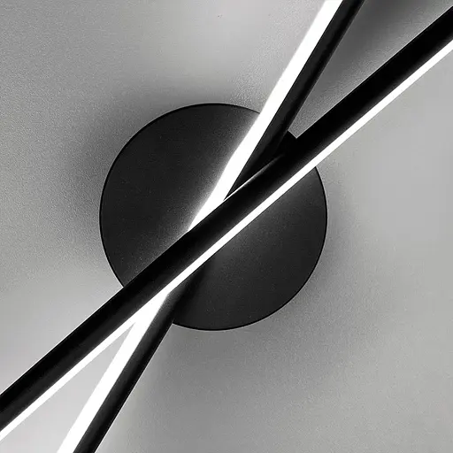 Настінний чорний бра Infinity Line F довжина 80 см Арт. WM36 BK - фото 7