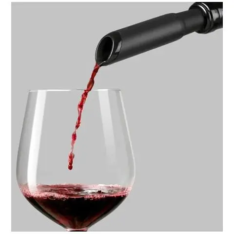 Декантер для вина Huo Hou Vacuum Stopper HU0074 (чорний) - фото 5