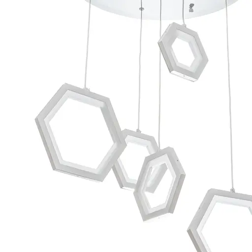 Світильник стельовий Brille підвісний світлодіодний для холу BR-936S/44W LED WH - фото 9