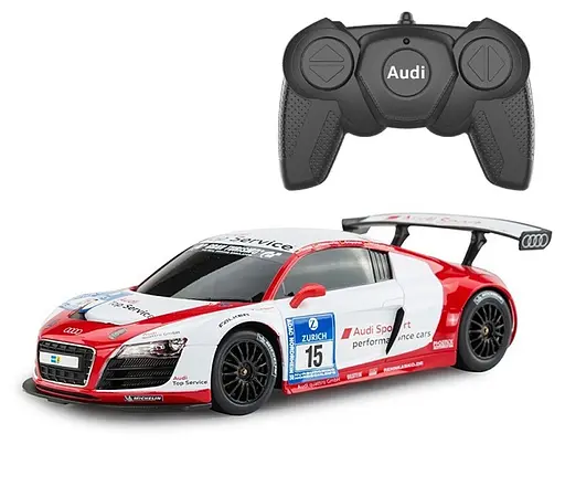 Машинка на управлінні Audi R8 LMS 1:18 RASTAR червоний 53610