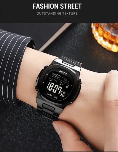 Наручний годинник чоловічий Skmei 2004 Black Black, 2004BKBK (18464) - фото 3