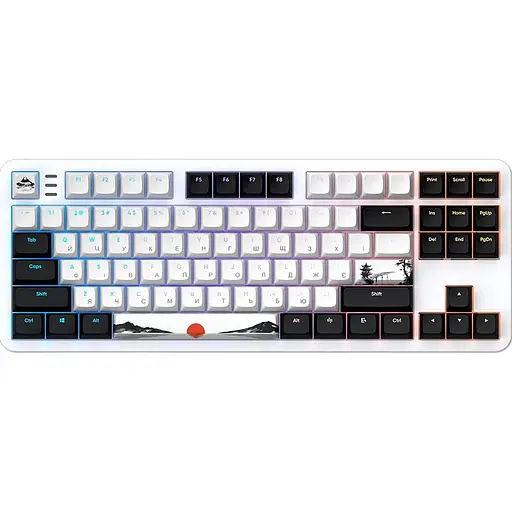 Клавиатура Dark Project One 87 Fuji ANSI V2 ENG/UA Black/White (DPKB_FUJI_87_ANSI_UA) [151430] - фото 1