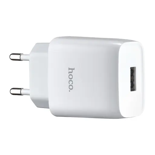 Сетевые зарядные устройства Hoco C72A Glorious single port charger ( EU ) Белый - фото 1
