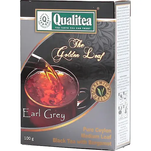 Чай чорний Qualitea Earl Grey 100г