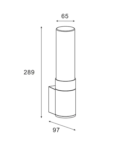 Вуличний світильник Zuma Line Wally E27 1x60W IP54 чорний - фото 2