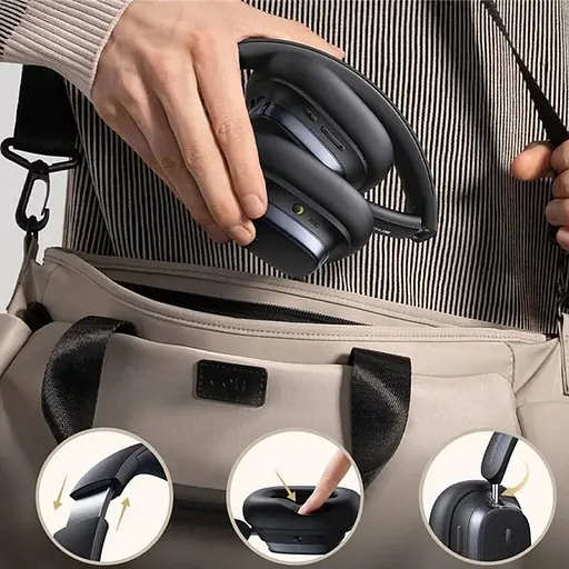 Навушники Baseus Bowie H1s Noise-Cancelling Black (A00075301113-00) [133749] - фото 4
