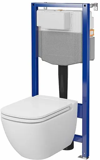 Комплект инсталляция Cersanit Aqua 50 QF + унитаз Cersanit Caspia с сиденьем duraplast Soft Close S701-803 - фото 1