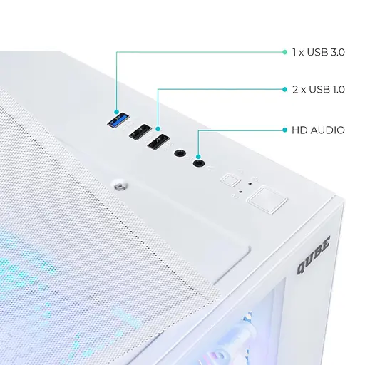 Корпус QUBE REEF ARGB White (REEF_GMNU3) Без БП - фото 11