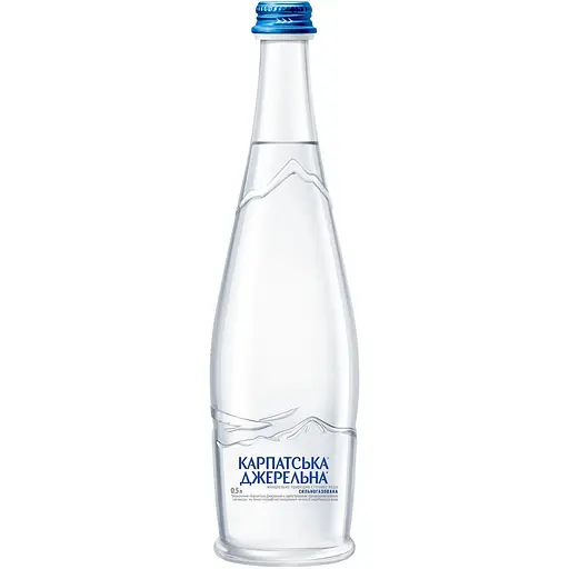 Вода минеральная Карпатська Джерельна сильногазированная 0.5 л (955102) - фото 1