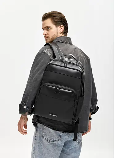 Чоловічий рюкзак Sambag Zard MOD чорний 40 х 28 х 14 см (25438164m) - фото 1
