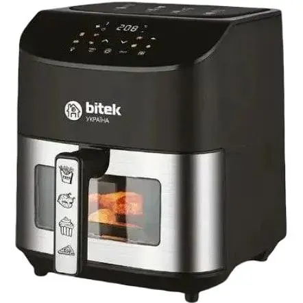 Аерофритюрниця сенсорна Bitek BT-9501 8 л безмасляна повітряна 4200 Вт Чорний - фото 1