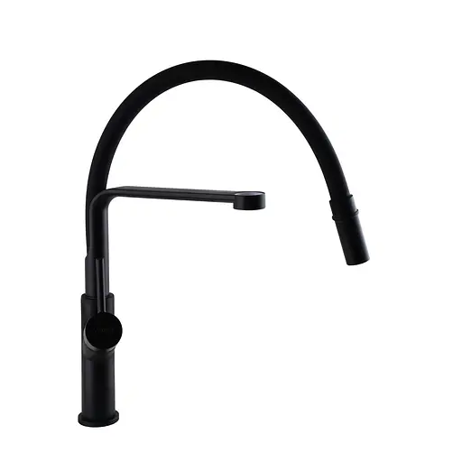 Змішувач для кухні Globus Lux Denver Flex GDF-32-10-01 Чорний матовий - фото 5