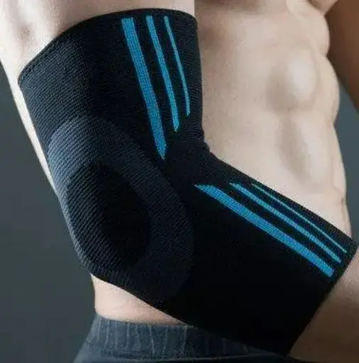 Налокотники Power System PS-6020 Elbow Support Evo Black/Blue (пара) M (PS-6020_M_Black-Blue) - фото 5