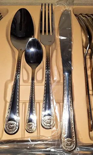 Набор столовых приборов Bachmayer BM-7802 Версаче на 12 персон в подарочном чемодане 72 предмета - фото 2