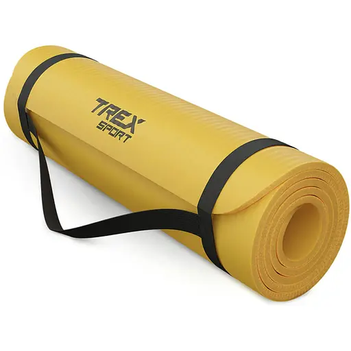 Коврик для йоги Trex Sport TX-018NGM NBR 1см 180х60 жовтий