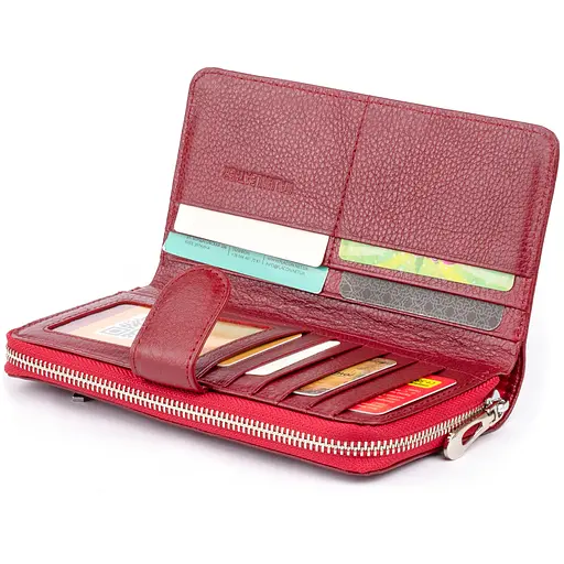 Женский кожаный кошелек ST Leather 19х9.5х2.5 см acs0016016 - фото 3