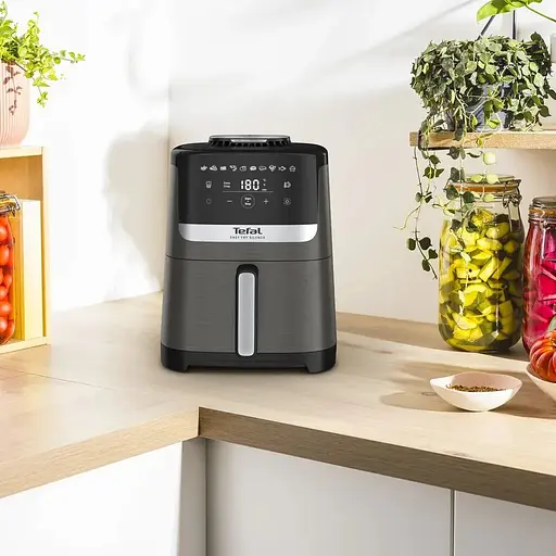 Мультипечь Tefal Easy Fry Silence 1670Вт 5л сенсорное управление 10 программ пластик темно серый-черный - фото 6