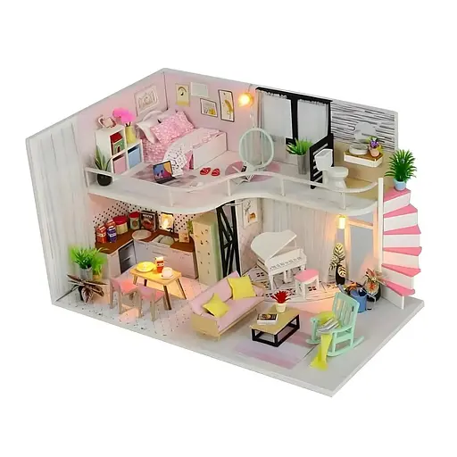 3D конструктор Румбокс Anna pink melody  своїми руками, світлові ефекти