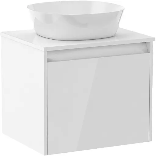 Тумба підвісна Imprese Bilovec з умивальником 80 см Білий f3216W Білий - фото 1
