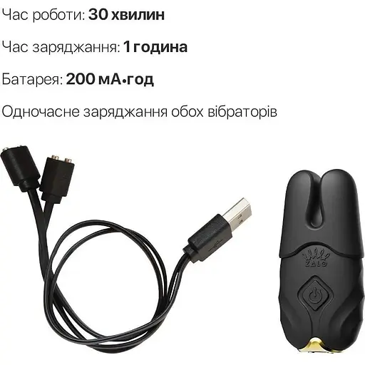 Смарт-вибратор для груди Zalo Nave Obsidian Black пульт ДУ - фото 6
