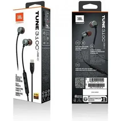 Навушники з мікрофоном JBL Tune 310C Black (JBLT310CBLK) - фото 7