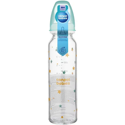 Бутылочка Canpol babies стеклянная 240 мл с рисунком (42/201) - фото 3