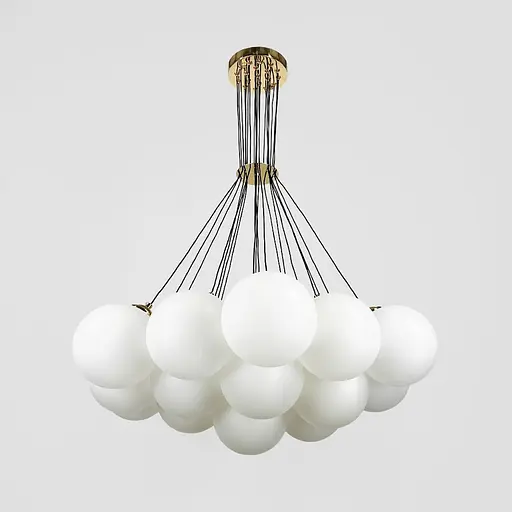 Люстра-пучок на 19 білих плафонів Ø 75 см | Line F | Арт. 1519/19 GD - фото 5