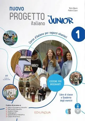 Progetto Italiano Junior Nuovo 1. Libro & Quaderno dell’insegnante + CD audio + DVD