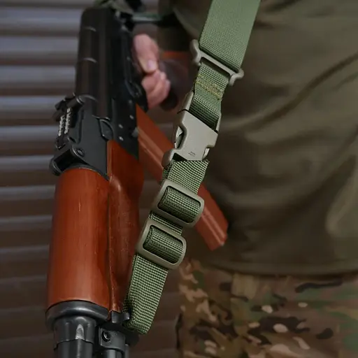Ремінь Kiborg 2-точковий Gun Sling G-2 з пряжкою швидкого регулювання Triple-X Olive (1000-k8030) - фото 7