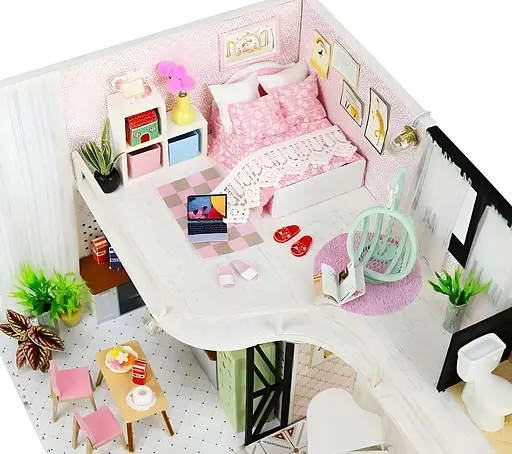 3D конструктор Румбокс Anna pink melody  своїми руками, світлові ефекти - фото 7