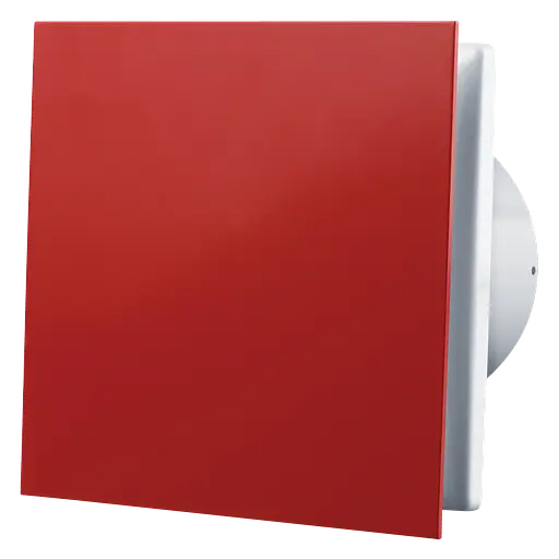 Декоративный малошумный вентилятор Vents 100 Солид красный - фото 1