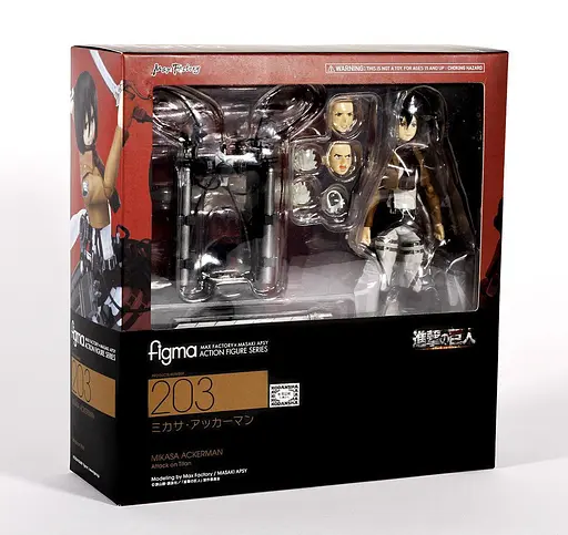 Фігурка Figm Фігм Attack on Titan Атака Титанів Mikasa Ackerman Мікаса Аккерман 15 см Figm203 - фото 4