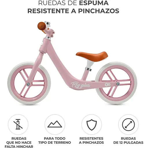 Беговел Kinderkraft Fly Plus Pink (KRFLPL00PNK0000) - фото 11