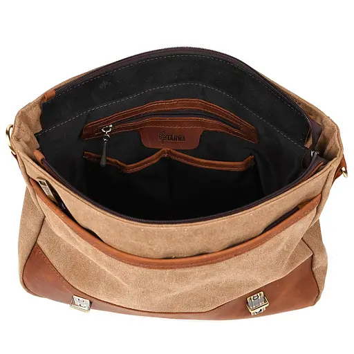 Кожаная мужская сумка TARWA 36х27х10 см nsa0001323 - фото 2