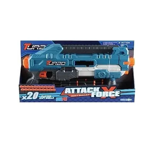 Автомат BT 336, 18 мягких пуль, магазин, в коробке (6978602412405) - фото 1