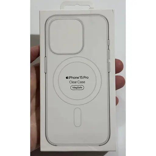 Оригинальный прозрачный чехол Apple Clear Case with MagSafe для iPhone 15 Pro (6.1") Clear MT223ZM/A магнитный