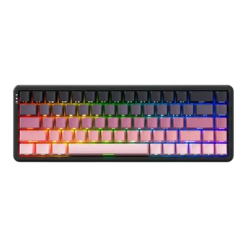 Клавиатура Ajazz AK680 Max RGB Side Printed Pink Black - фото 1