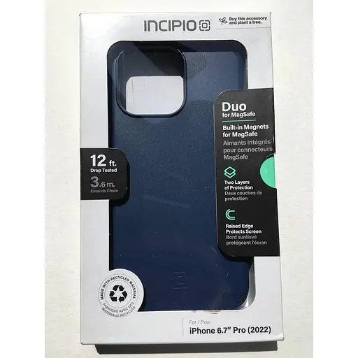 Оригинальный противоударный чехол Incipio Duo MagSafe для iPhone 14 Pro Max (6.7") Blue IPH-2035-MNYIB - фото 7