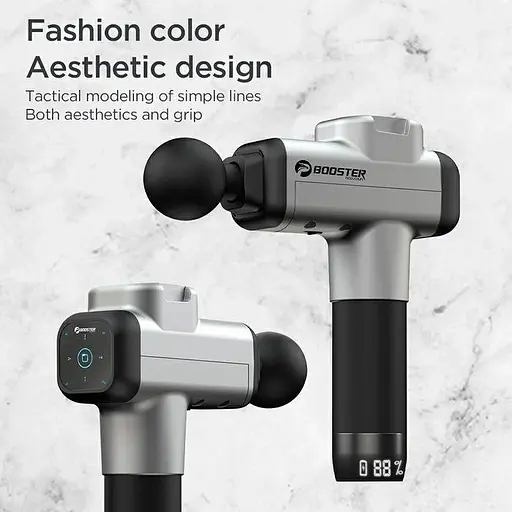 Перкуссионный массажер триггерных точек Booster М2-А Массажный пистолет (6 насадок + кейс) - фото 7