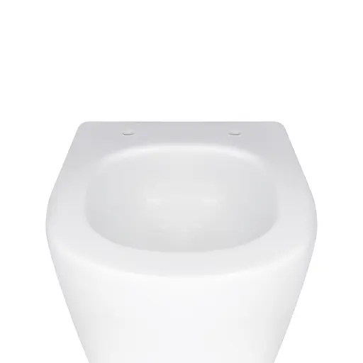 Унитаз подвесной Qtap Swan безободковый Ultra Quiet с сиденьем Soft-close QT16335179W, Белый - фото 6